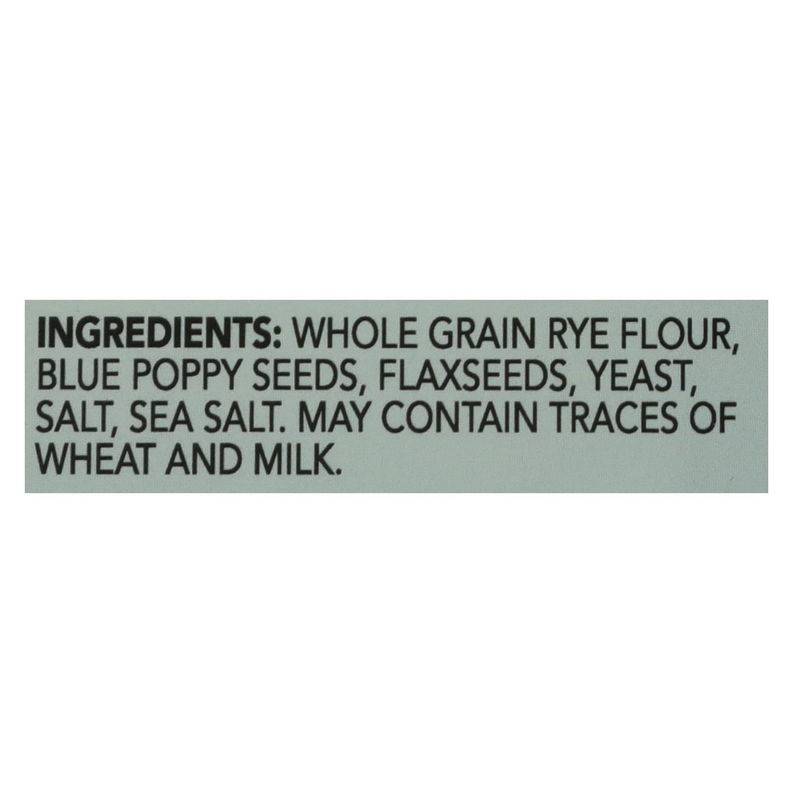 Wasa Crispbread - Crispbread Thin Rye 100 - Case Of 12 - 8.6 Oz - Maras Green