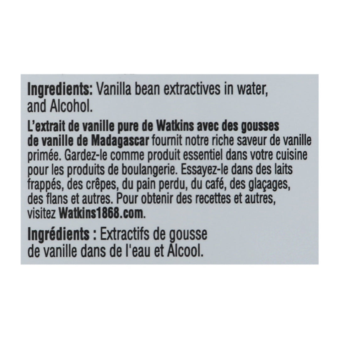 Watkins - Extract Vanilla Pure - Case Of 12 - 11 Fz - Maras Green