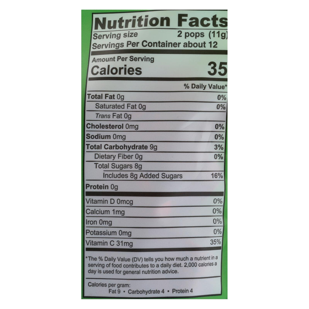 Wedderspoon Organic Makuna Honey Pops - Case Of 6 - 4.15 Oz - Maras Green