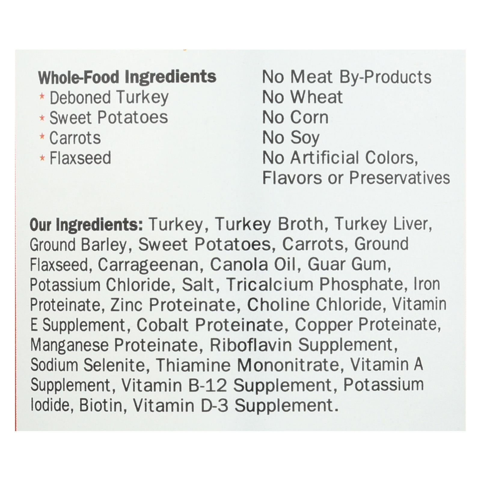 Wellness Pet Products Dog Food - Turkey And Sweet Potato Recipe - Case Of 12 - 12.5 Oz. - Maras Green