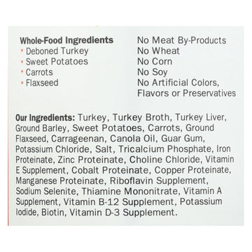 Wellness Pet Products Dog Food - Turkey And Sweet Potato Recipe - Case Of 12 - 12.5 Oz. - Maras Green