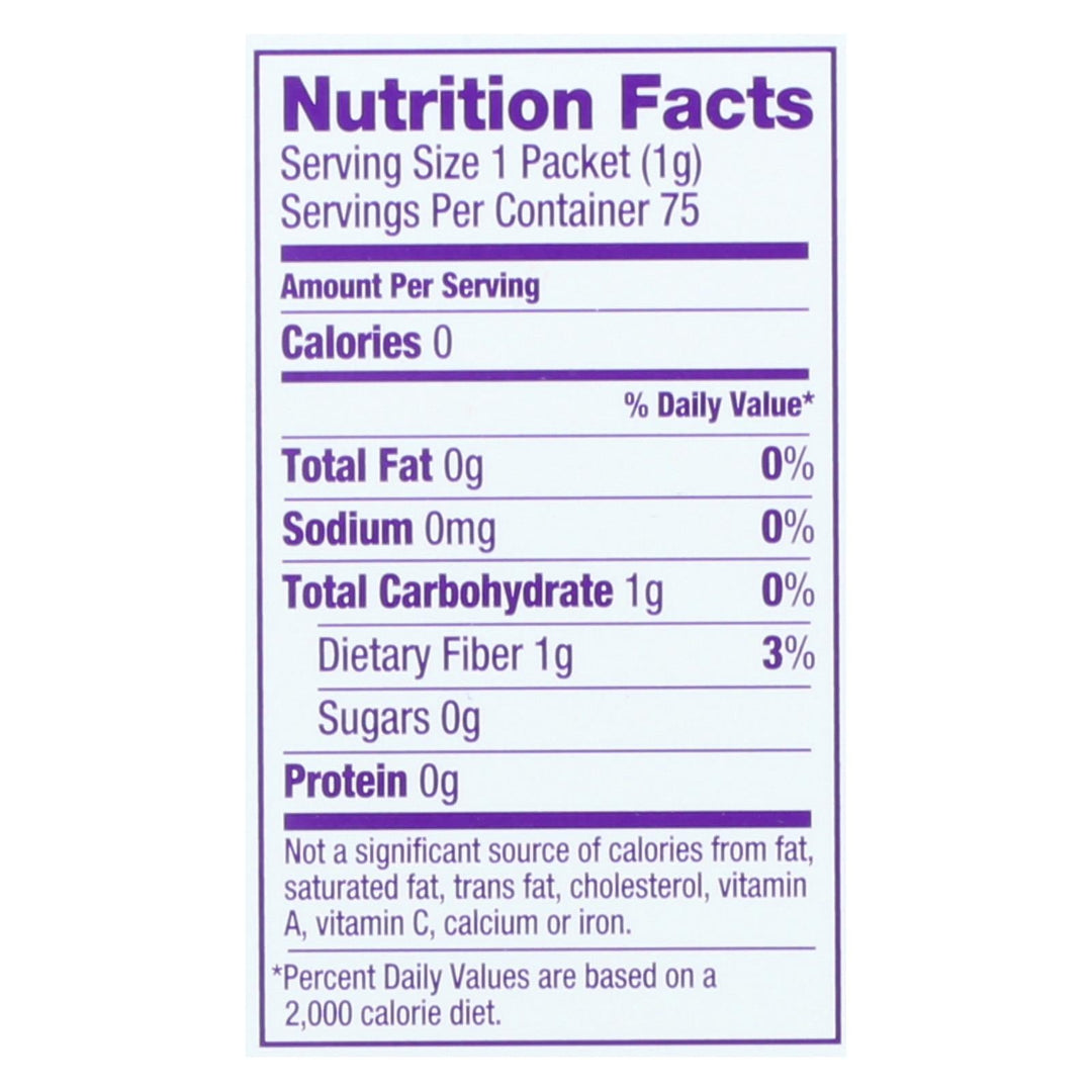 Wholesome Sweeteners Stevia - Organic - 75 Count - Case Of 6 - Maras Green