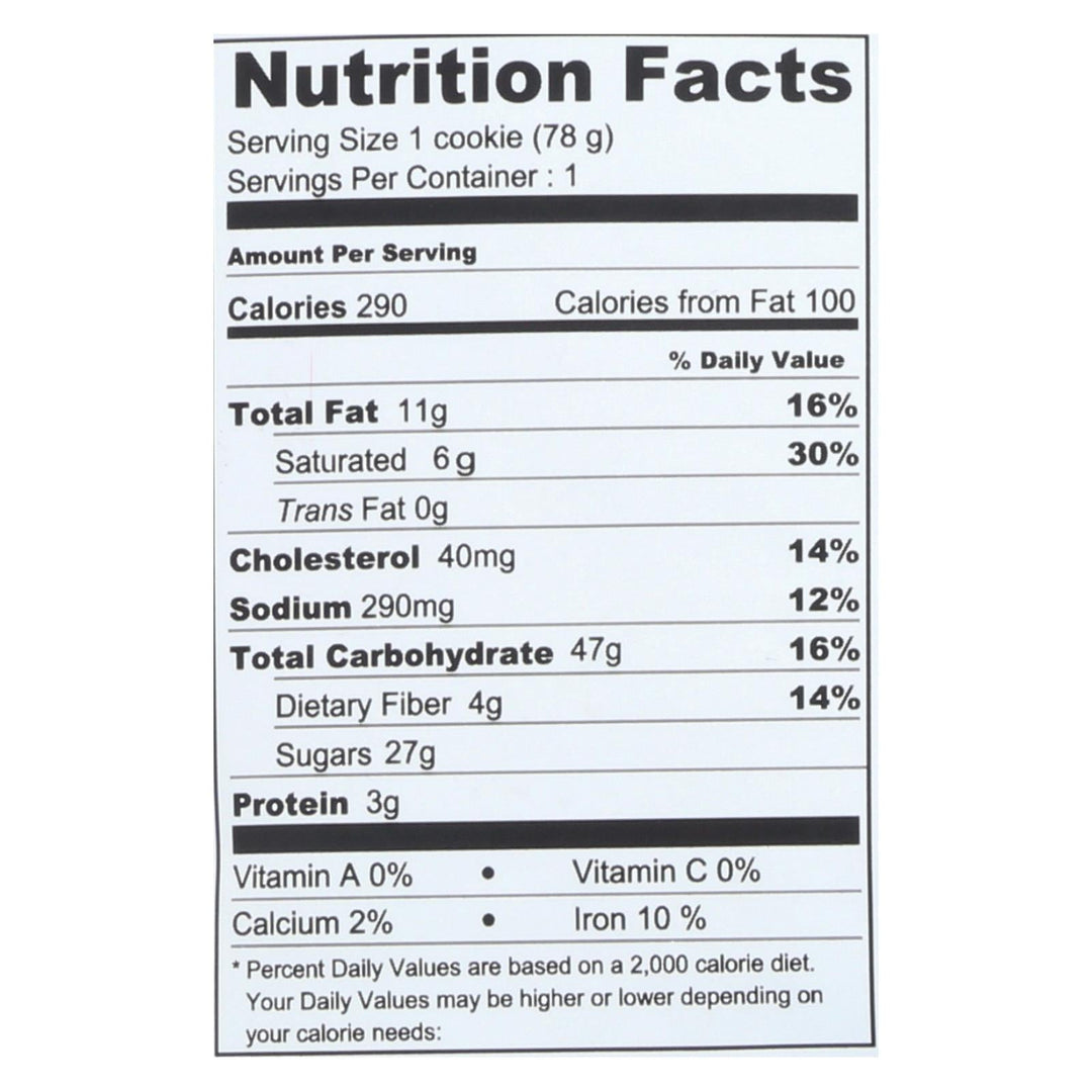 Wow Baking Cookie - Oregon Oatmeal - Case Of 12 - 2.75 Oz. - Maras Green