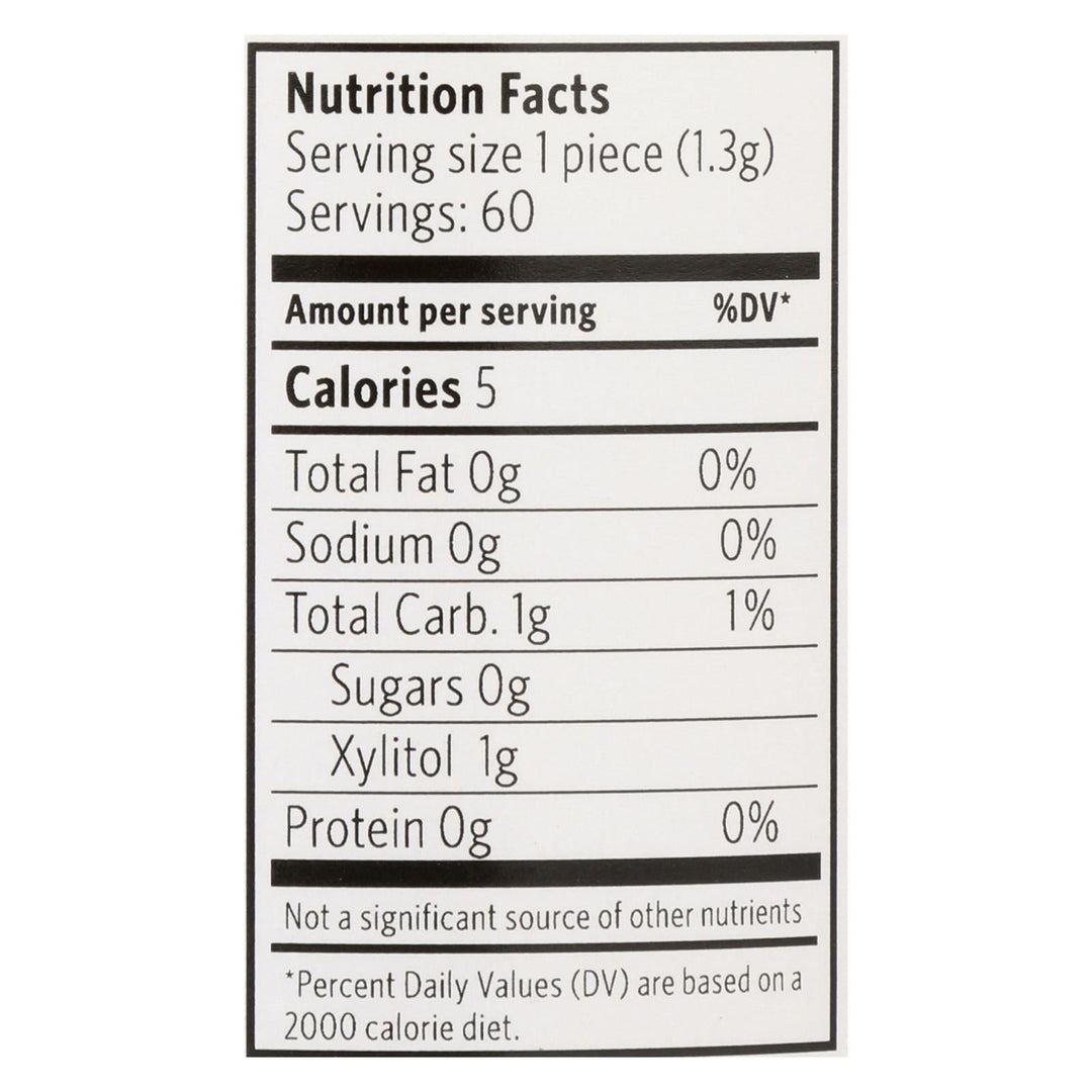 Xylichew Gum - Black Licorice - Jar - 60 Pieces - 1 Case - Maras Green