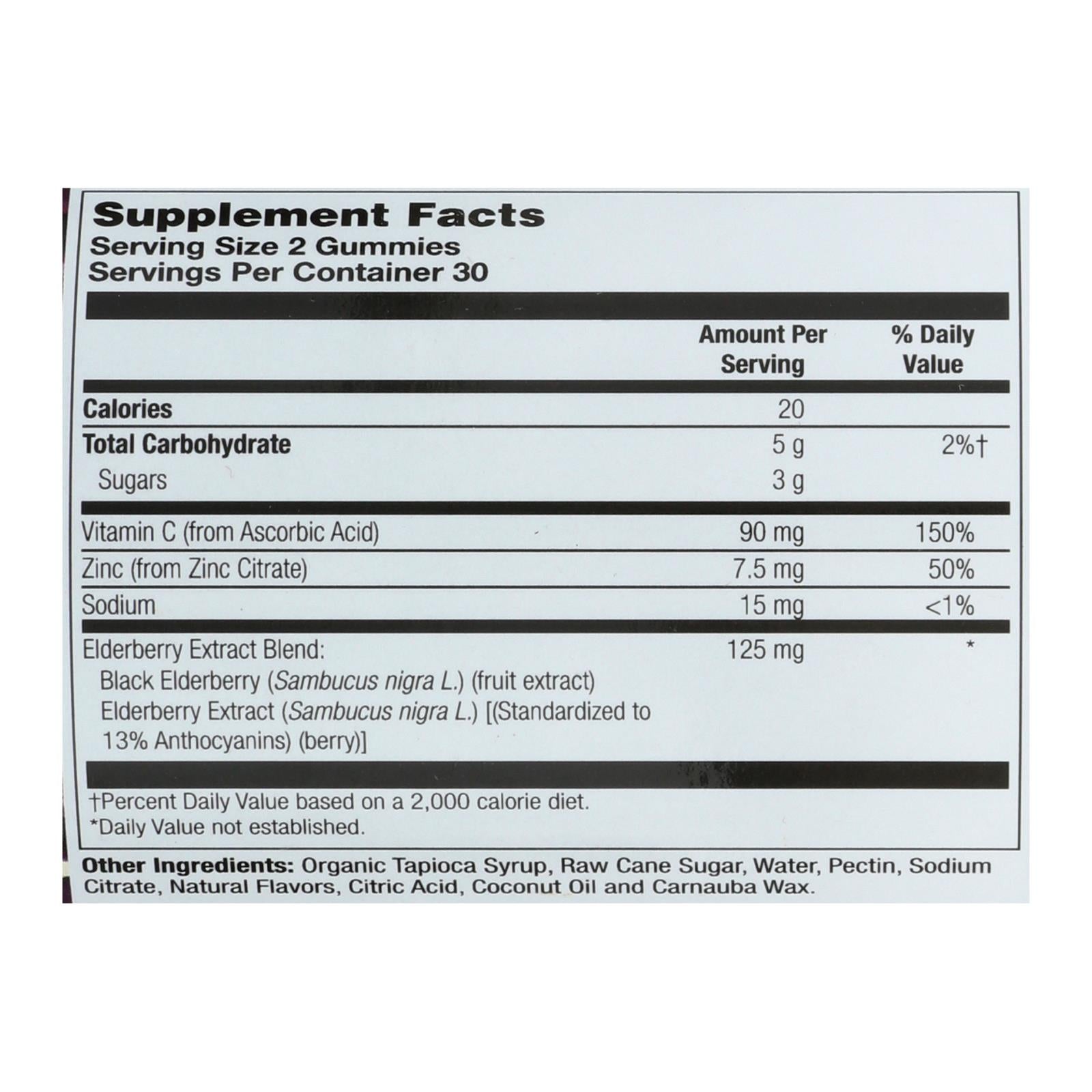 Zand - Gummies Elderberry Zinc - 1 Each - 60 Ct - Maras Green