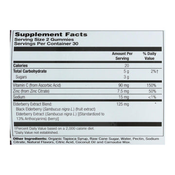 Zand - Gummies Elderberry Zinc - 1 Each - 60 Ct - Maras Green