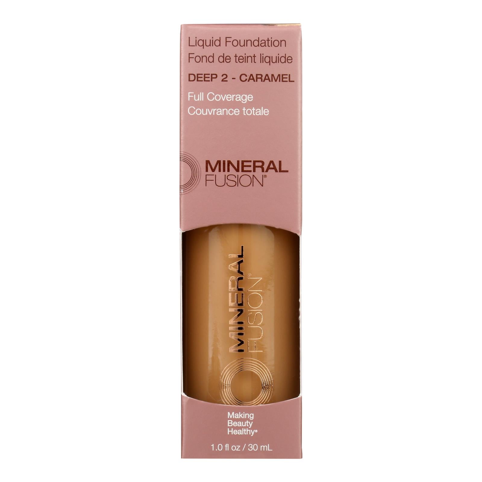 Mineral Fusion - Mkup Liquid Foundation Deep2 - 1 Each - 1 Fz - Maras Green