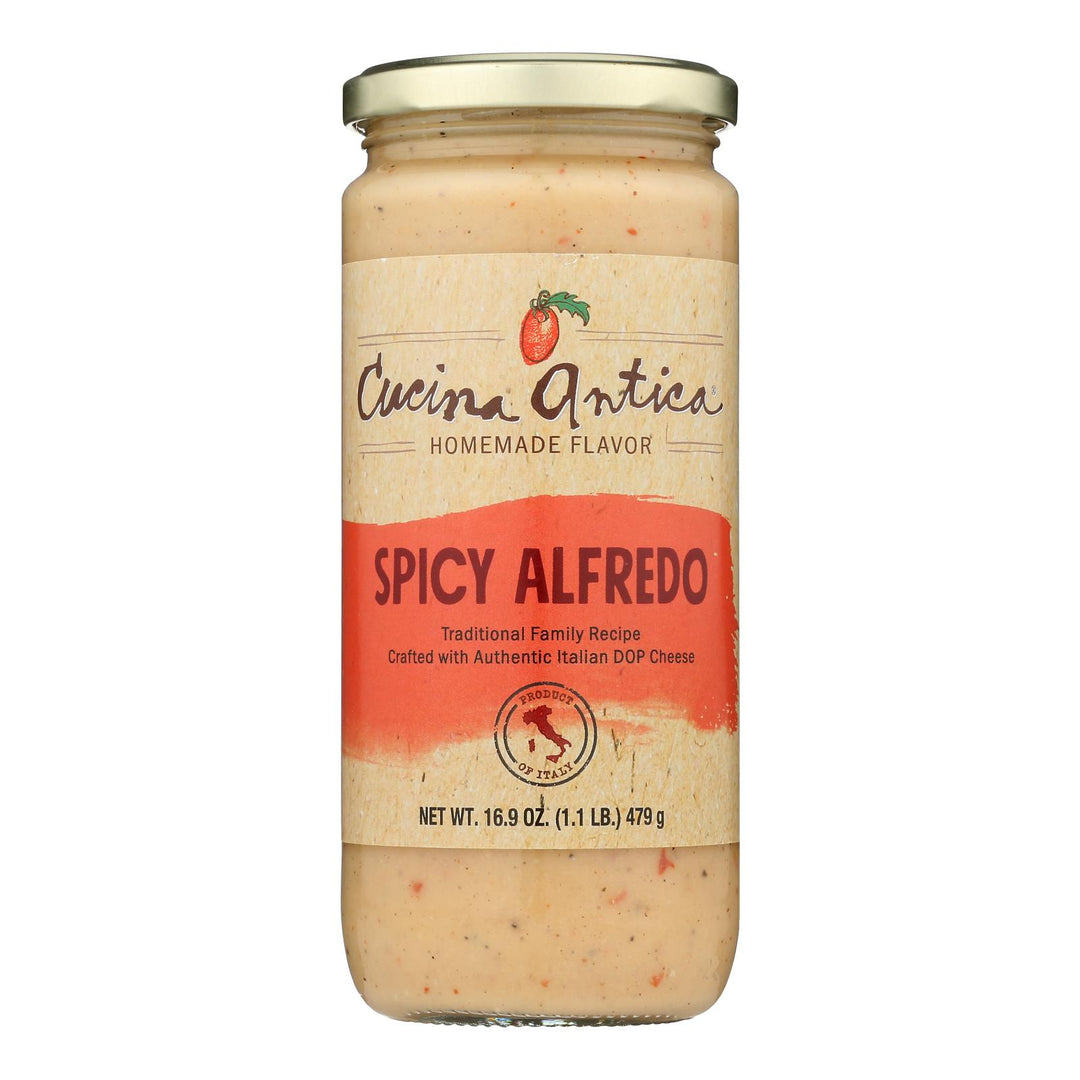 Cucina Antica - Alfredo Sauce Spicy - Case Of 6-16.9 Oz - Maras Green