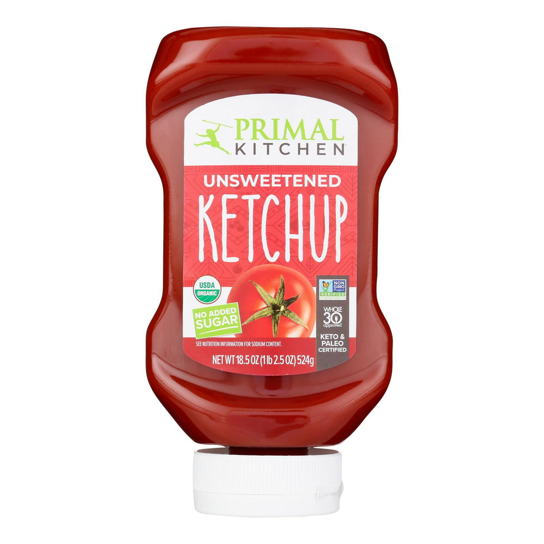 Primal Kitchen - Ketchup Unsweetened - Case Of 6 - 18.5 Fz - Maras Green