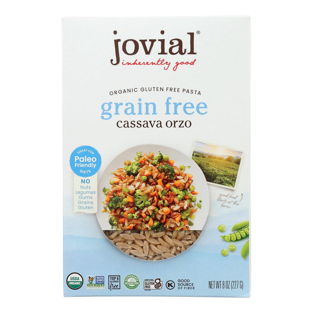 Jovial - Pasta Organic Cassava Orzo - Case Of 12 - 8 Oz - Maras Green