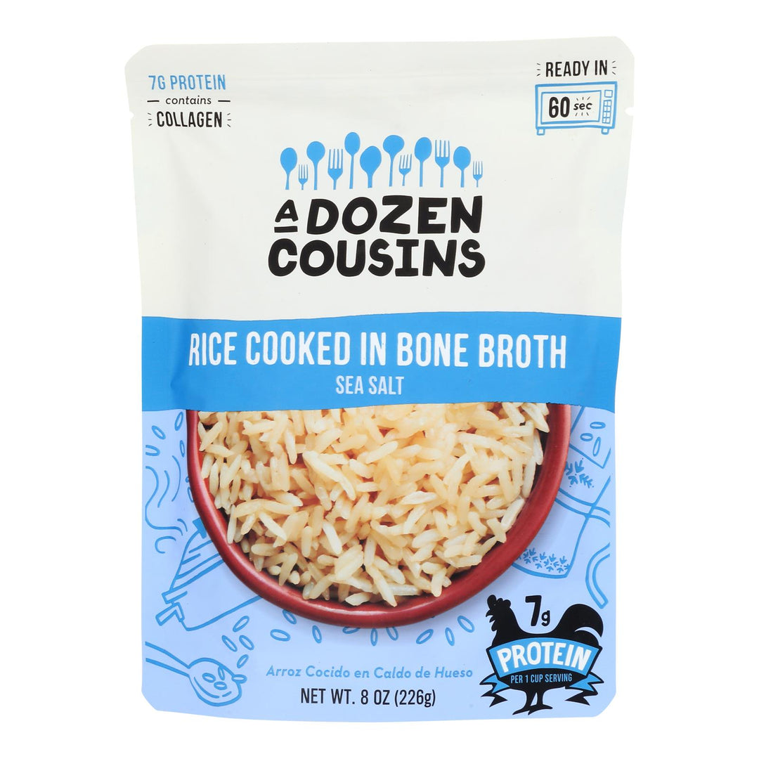 A Dozen Cousins - Rice Sea Salt Rte - Case Of 6 - 8 Oz - Maras Green
