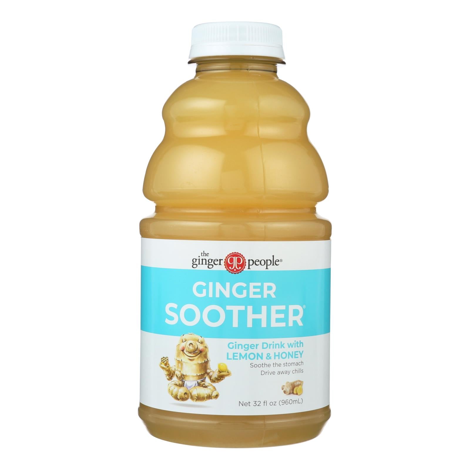 The Ginger People Ginger Soother - Case Of 12 - 32 Fl Oz. - Maras Green
