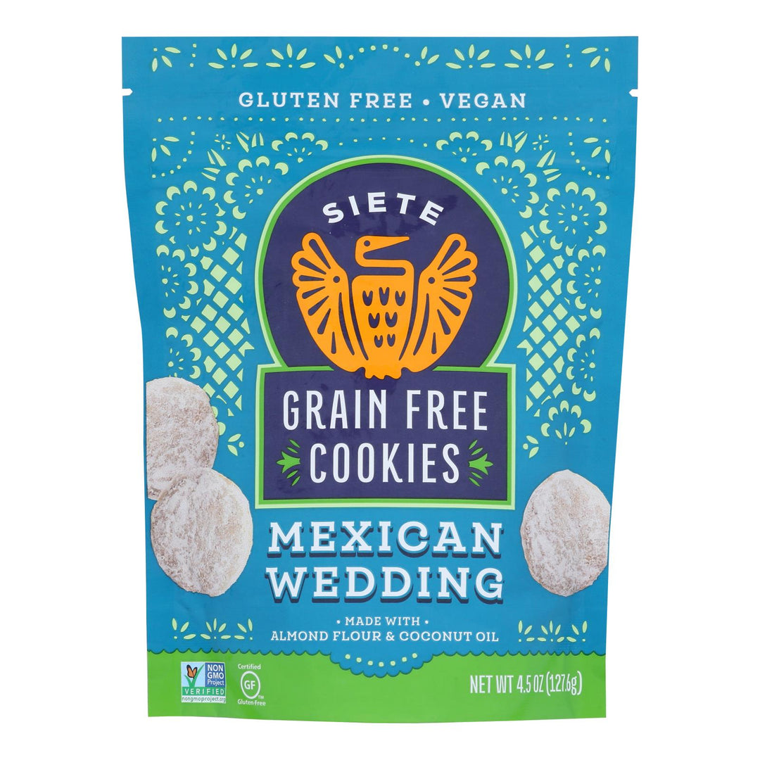 Siete - Cookie Mexican Wedding - Case Of 10 - 4.5 Oz - Maras Green