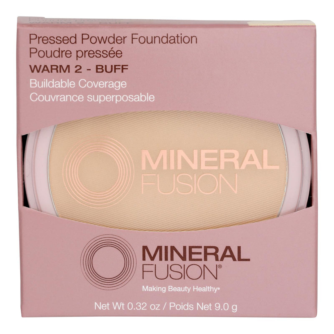 Mineral Fusion - Mkup Pressed Base Warm 2 - 1 Each - .32 Oz - Maras Green