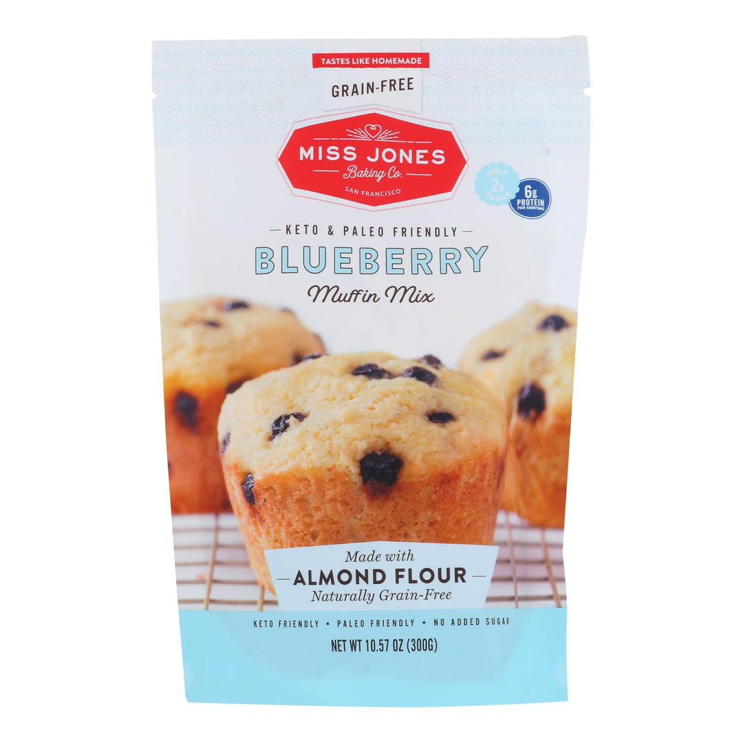 Miss Jones Baking Co - Muffin Mix Blueberry Keto Gluten Free - Case Of 6 - 10.57 Oz - Maras Green