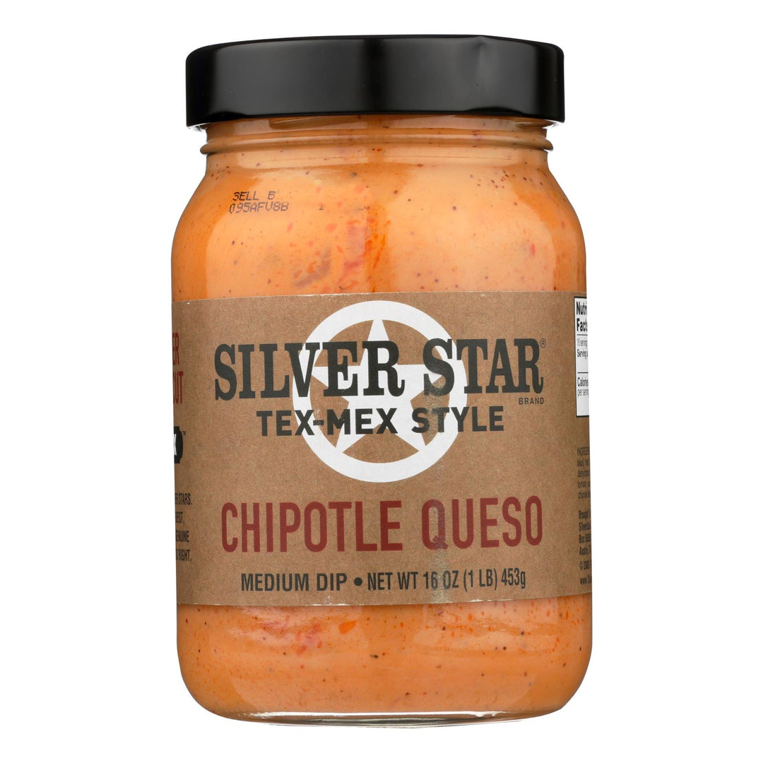 Silver Star - Salsa Chipolte Queso Dip - Case Of 6 - 16 Oz - Maras Green