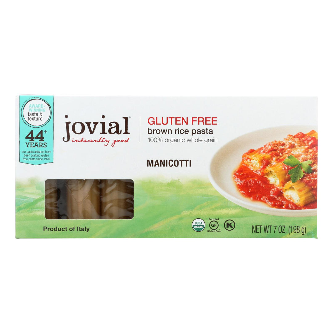 Jovial - Gluten Free Pasta - Manicotti - Case Of 12 - 7 Oz. - Maras Green