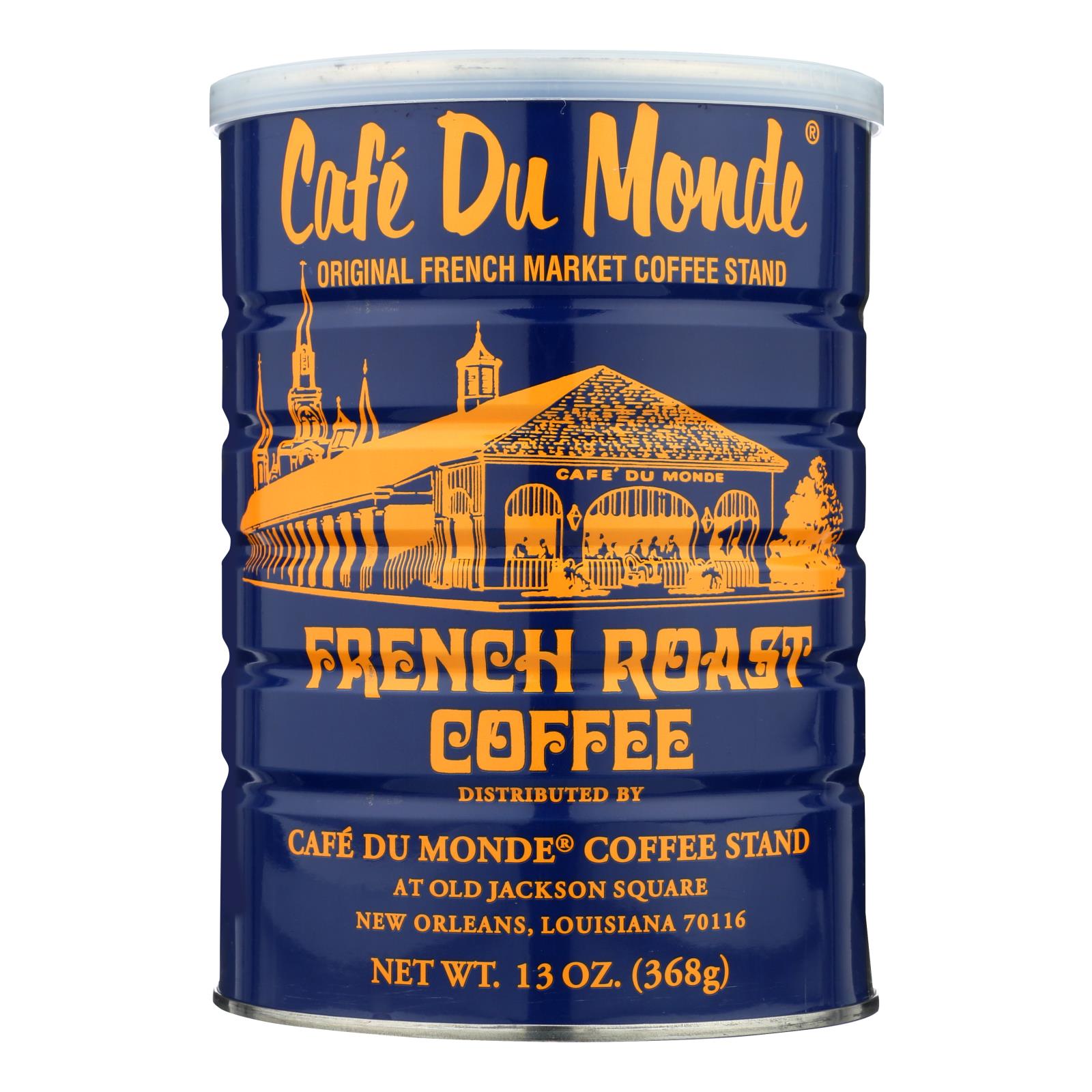 Cafe Du Monde - Coffee French Roast - Case Of 12 - 13 Oz - Maras Green