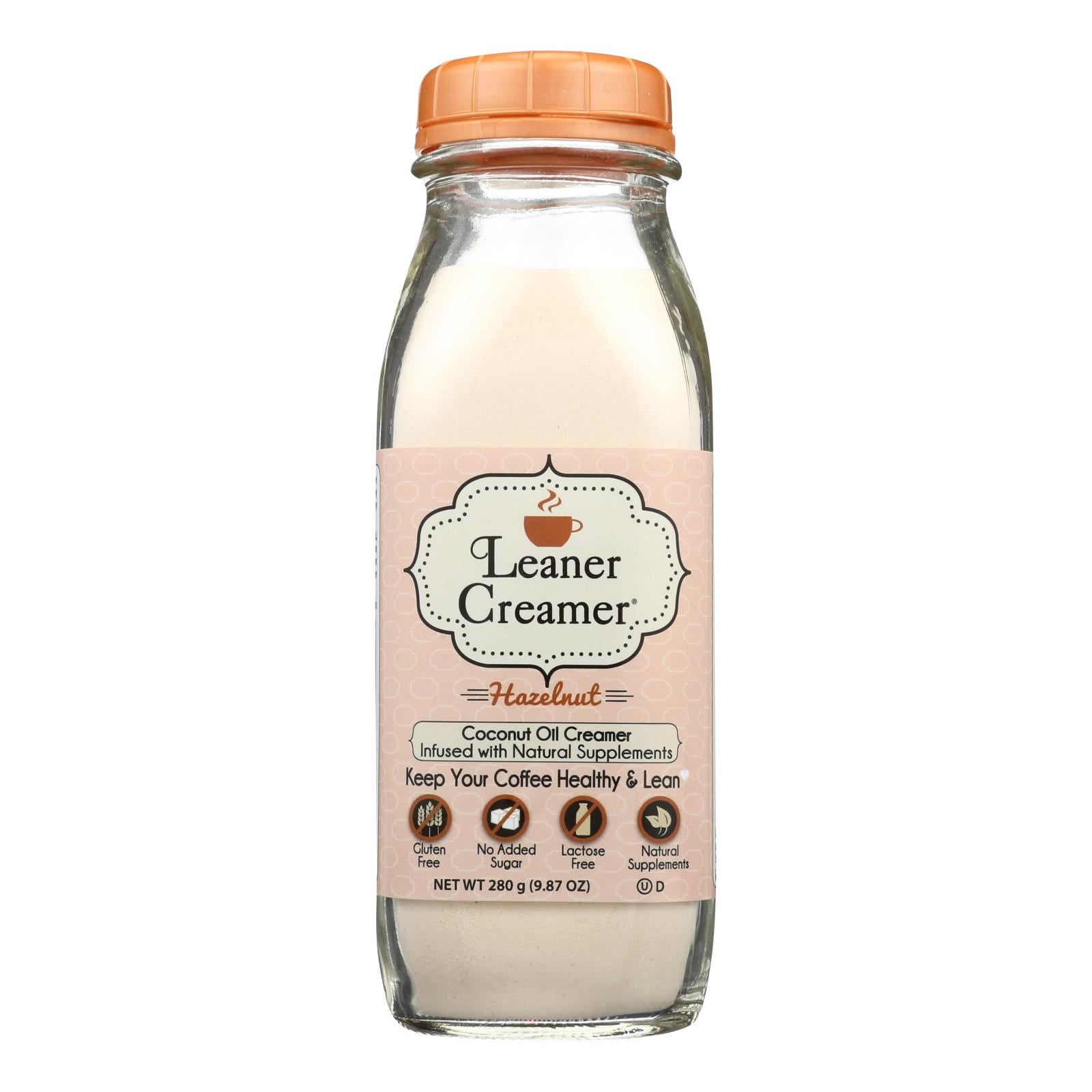 Leaner Creamer - Creamer Hazelnut - Case Of 6 - 9.87 Oz - Maras Green