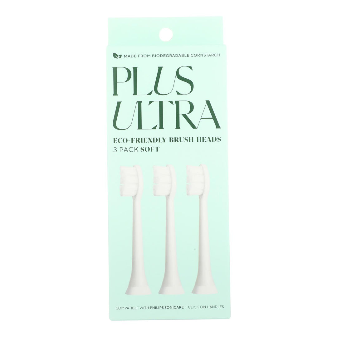 Plus Ultra - Tbrush Heads Echo 3pk - Case Of 4 - 3 Ct - Maras Green