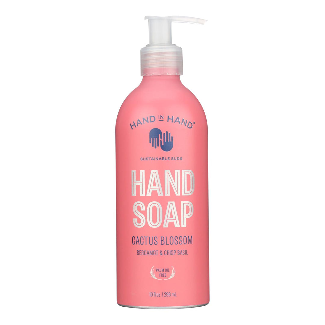 Hand In Hand - Liquid Hand Soap Cactus Blossom - Case Of 3-10 Oz - Maras Green