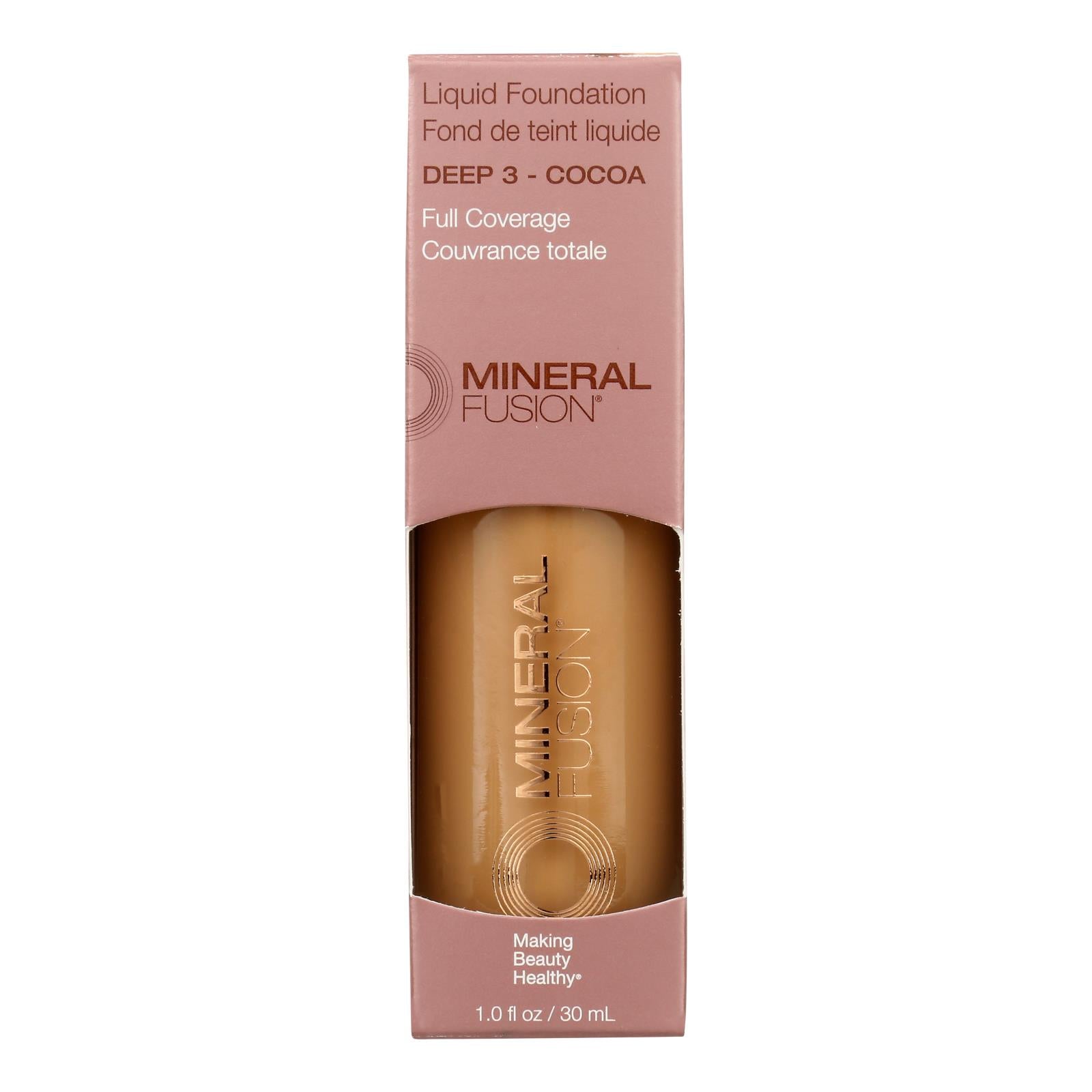 Mineral Fusion - Mkup Liquid Foundation Deep3 - 1 Each - 1 Fz - Maras Green