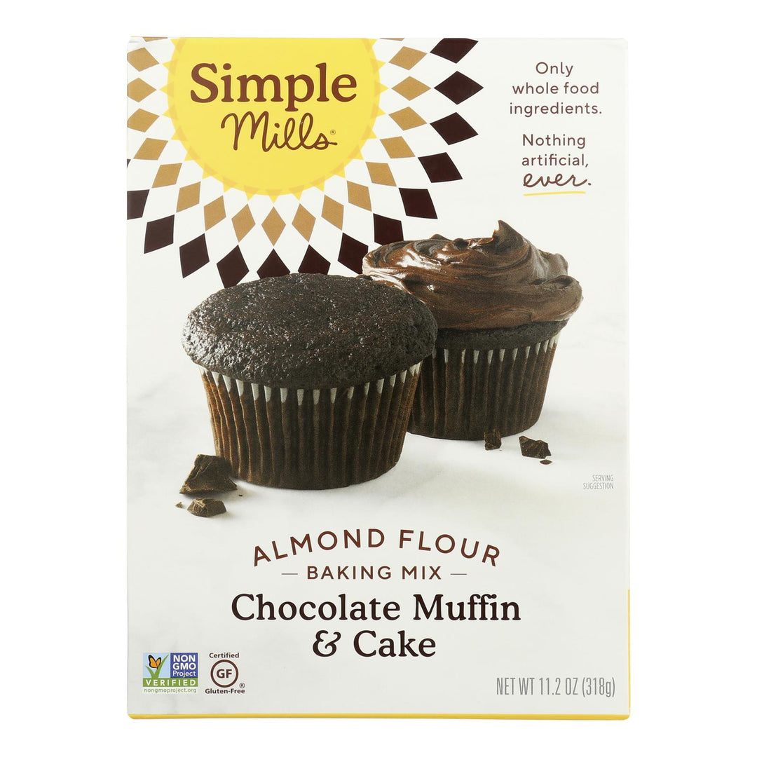 Simple Mills - Mix Chocolate Muffin Cake - Case Of 6 - 11.2 Oz - Maras Green