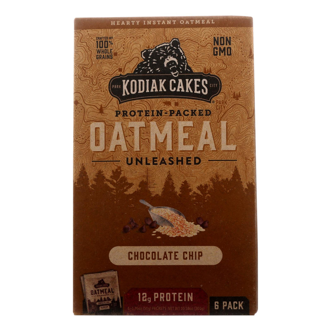 Kodiak Cakes - Oatmeal Choc Chip Packets - Cs Of 6 - 6/1.76oz - Maras Green