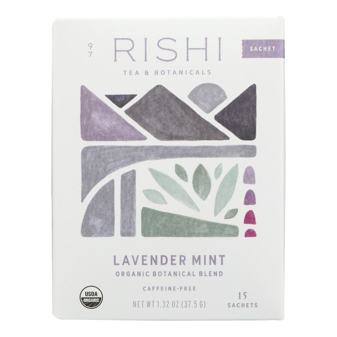 Rishi - Tea Lavender Mint - Case Of 6 - 15 Bag - Maras Green