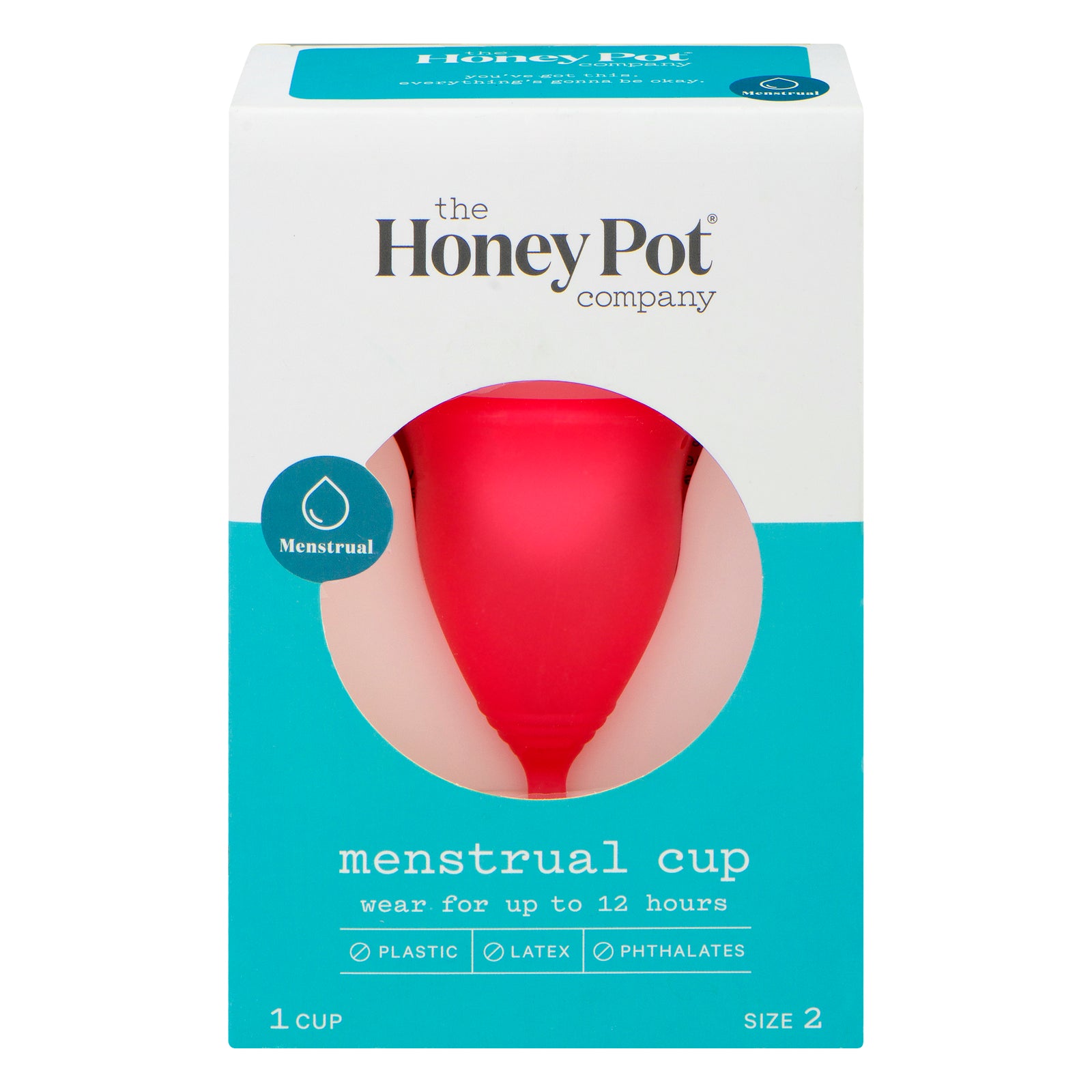 The Honey Pot - Menstrual Cup Size 2 Silicn - 1 Each-1 Ea - Maras Green