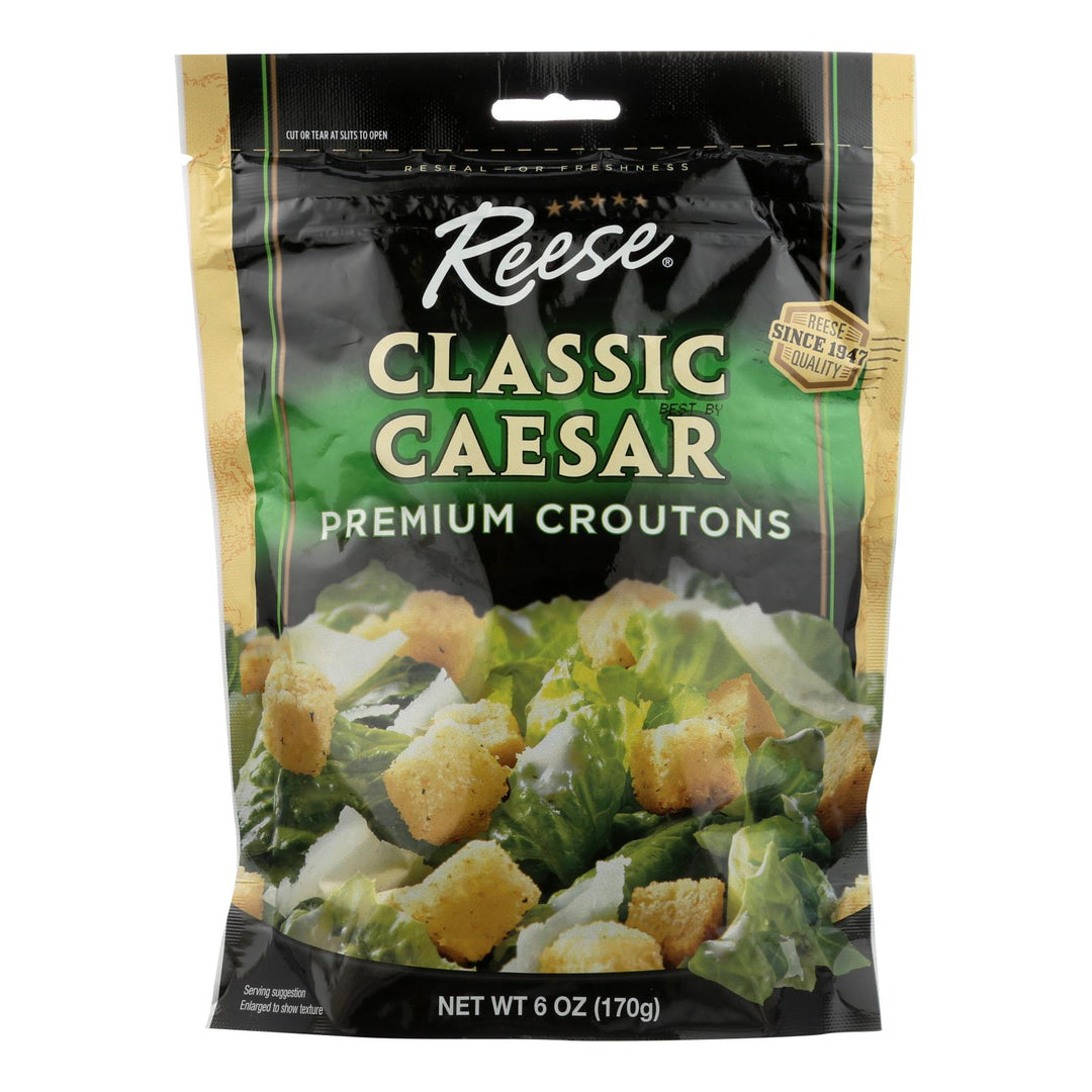 Reese Croutons Caesar Salad - Case Of 12 - 6 Oz. - Maras Green