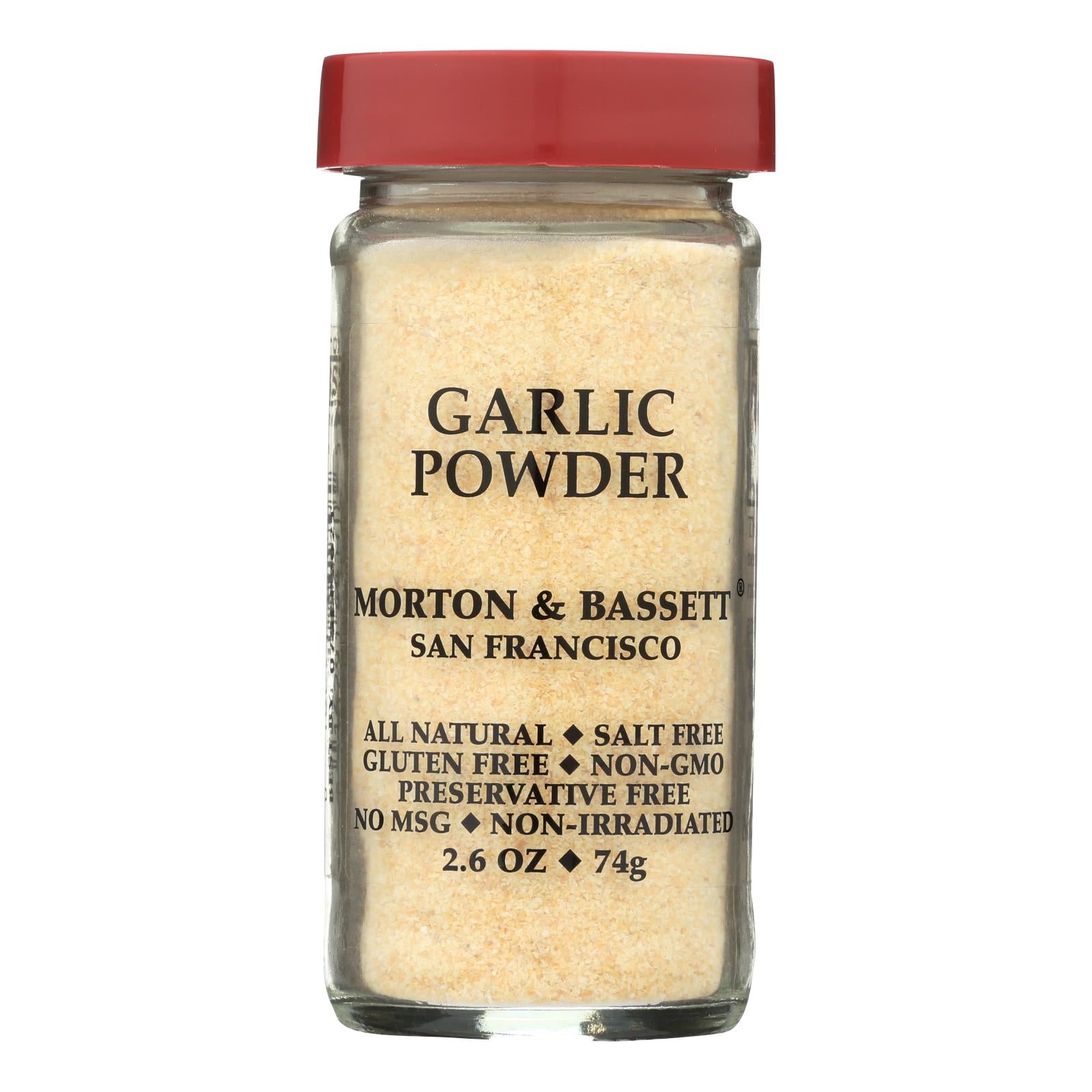 Morton And Bassett - Seasoning - Garlic Powder - Case Of 3 - 2.6 Oz. - Maras Green