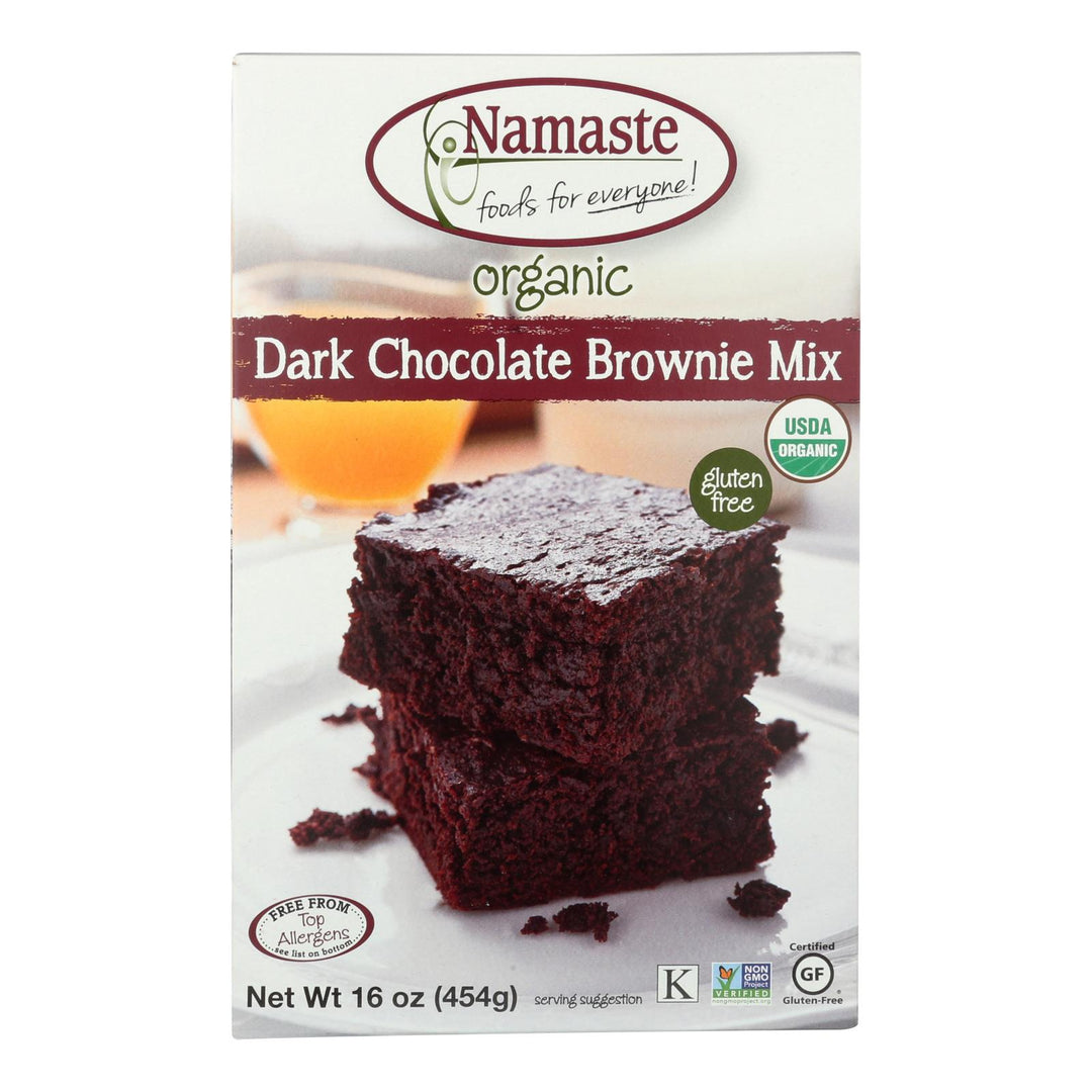 Namaste Foods - Brownie Mix Dark Ch Gluten Free - Case Of 6 - 16 Oz - Maras Green