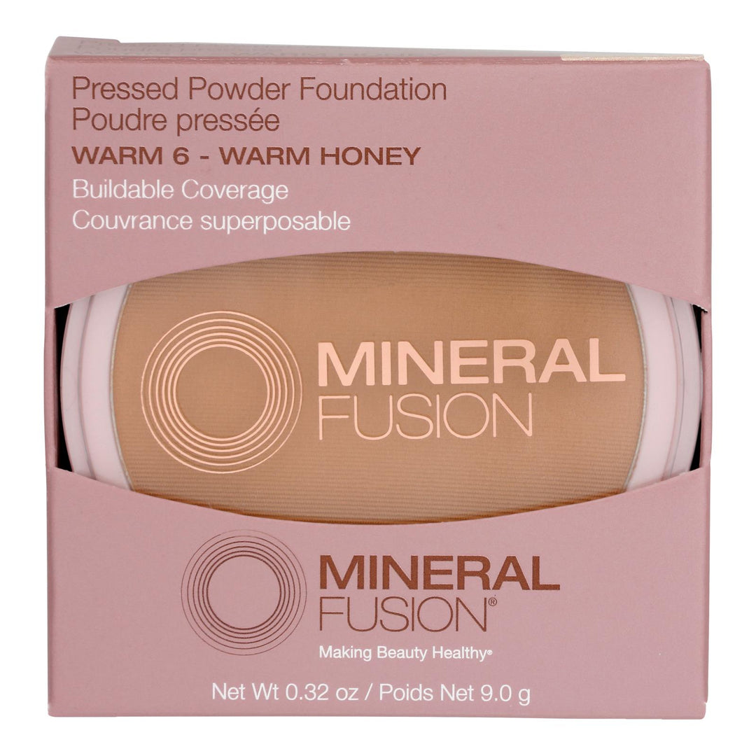 Mineral Fusion - Mkup Pressed Base Warm 6 - 1 Each - .32 Oz - Maras Green