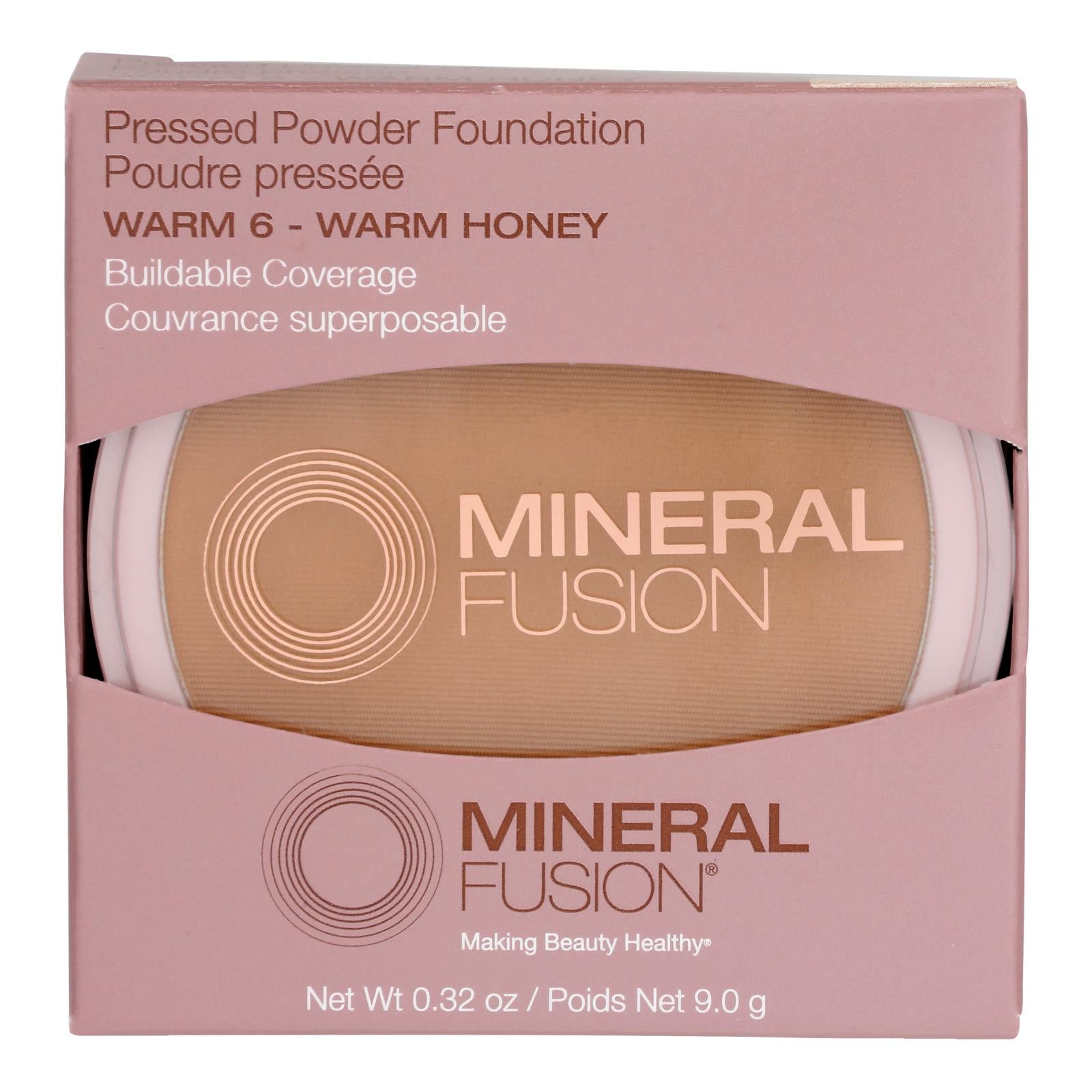 Mineral Fusion - Mkup Pressed Base Warm 6 - 1 Each - .32 Oz - Maras Green