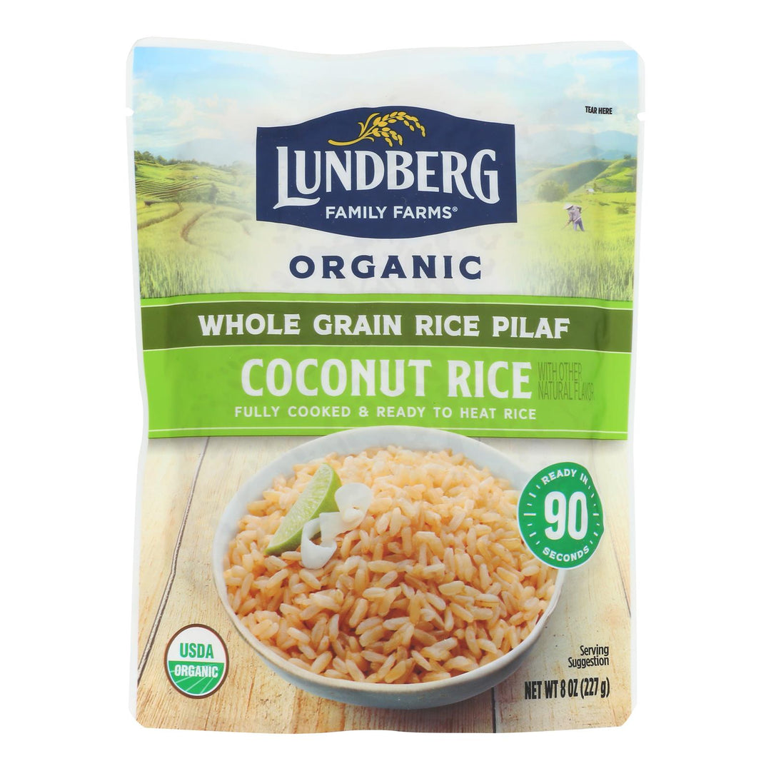 Lundberg Family Farms - Rice Coconut Retort - Case Of 6 - 8 Oz - Maras Green