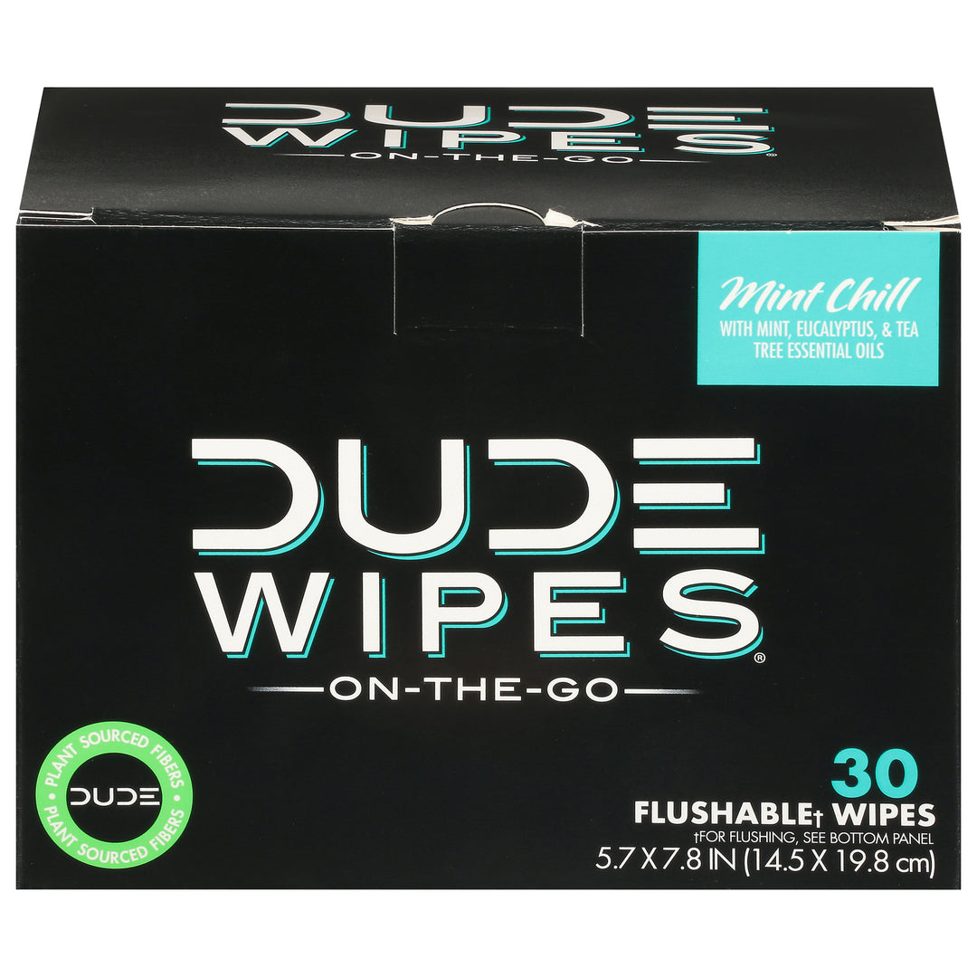 Dude Wipes - Wipes Body Mint Chill - 1 Each - 30 Ct - Maras Green