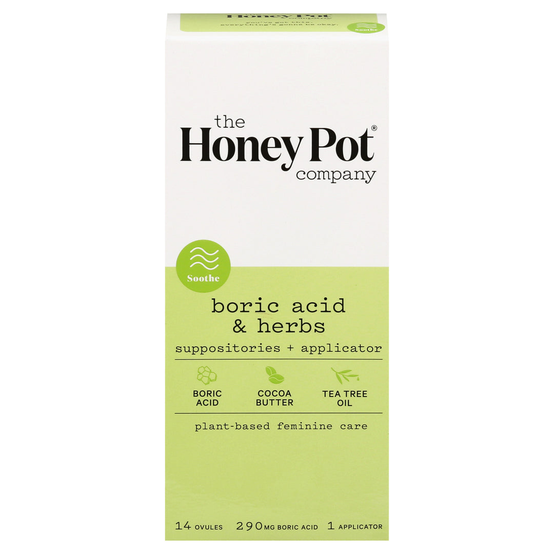 The Honey Pot - Suppositories Boric/herb - 1 Each-14 Ct - Maras Green