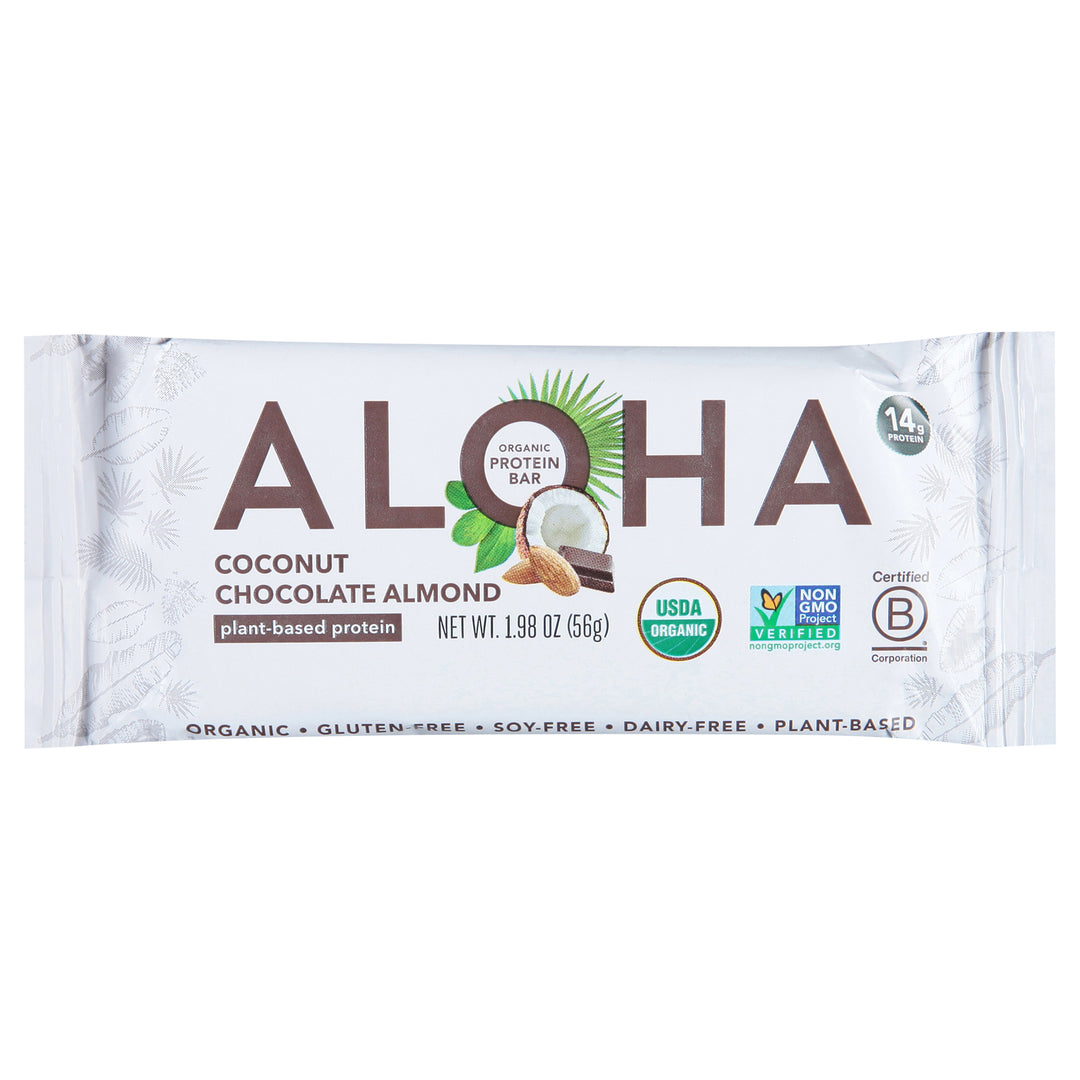 Aloha - Plt Protein Bar Coconut Chocolate - Case Of 12 - 1.98 Oz - Maras Green