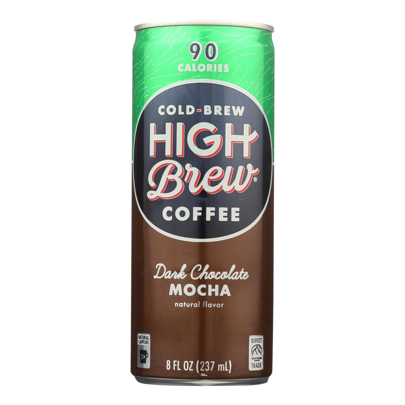 High Brew Coffee Coffee - Ready To Drink - Dark Chocolate Mocha - 8 Oz - Case Of 12 - Maras Green