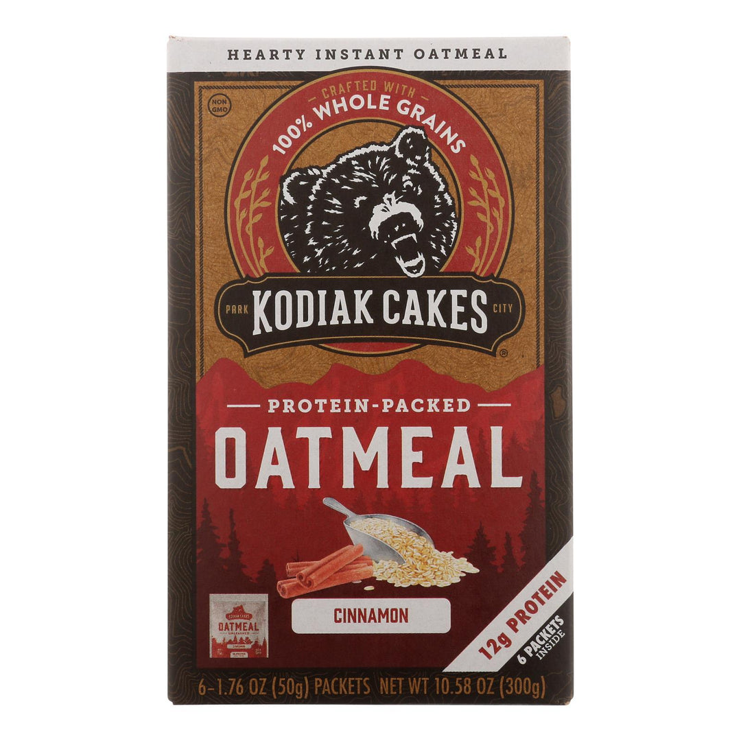 Kodiak Cakes - Oatmeal Cinnamon Packets - Cs Of 6 - 6/1.76oz - Maras Green