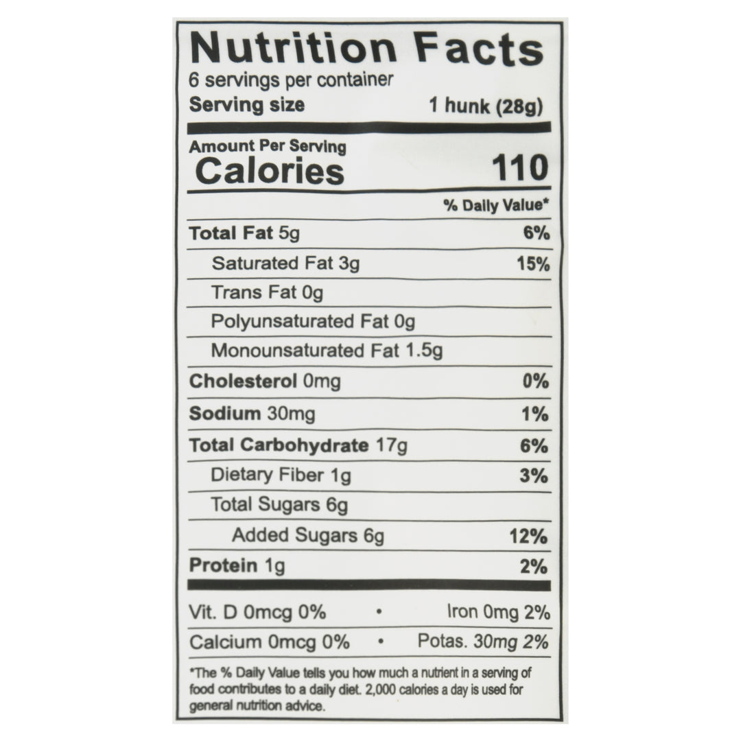 Heavenly Hunks - Cookie Oatmeal White Chocolate - Case Of 6 - 6 Oz - Maras Green