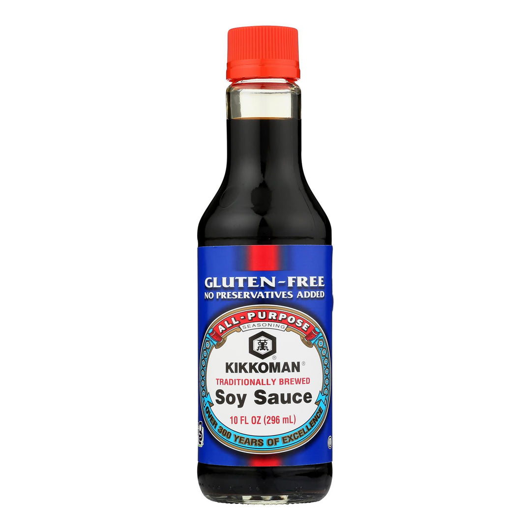 Kikkoman Soy Sauce - Gluten Free - Case Of 6 - 10 Fl Oz. - Maras Green