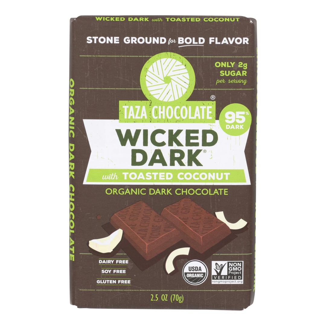Taza Chocolate Organic Dark Chocolate - Case Of 10 - 2.5 Oz - Maras Green