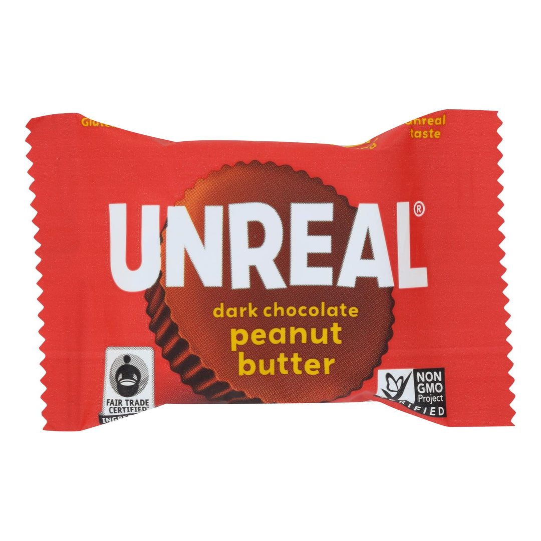 Unreal Dark Chocolate Peanut Butter Cups - 40 Cups - Maras Green