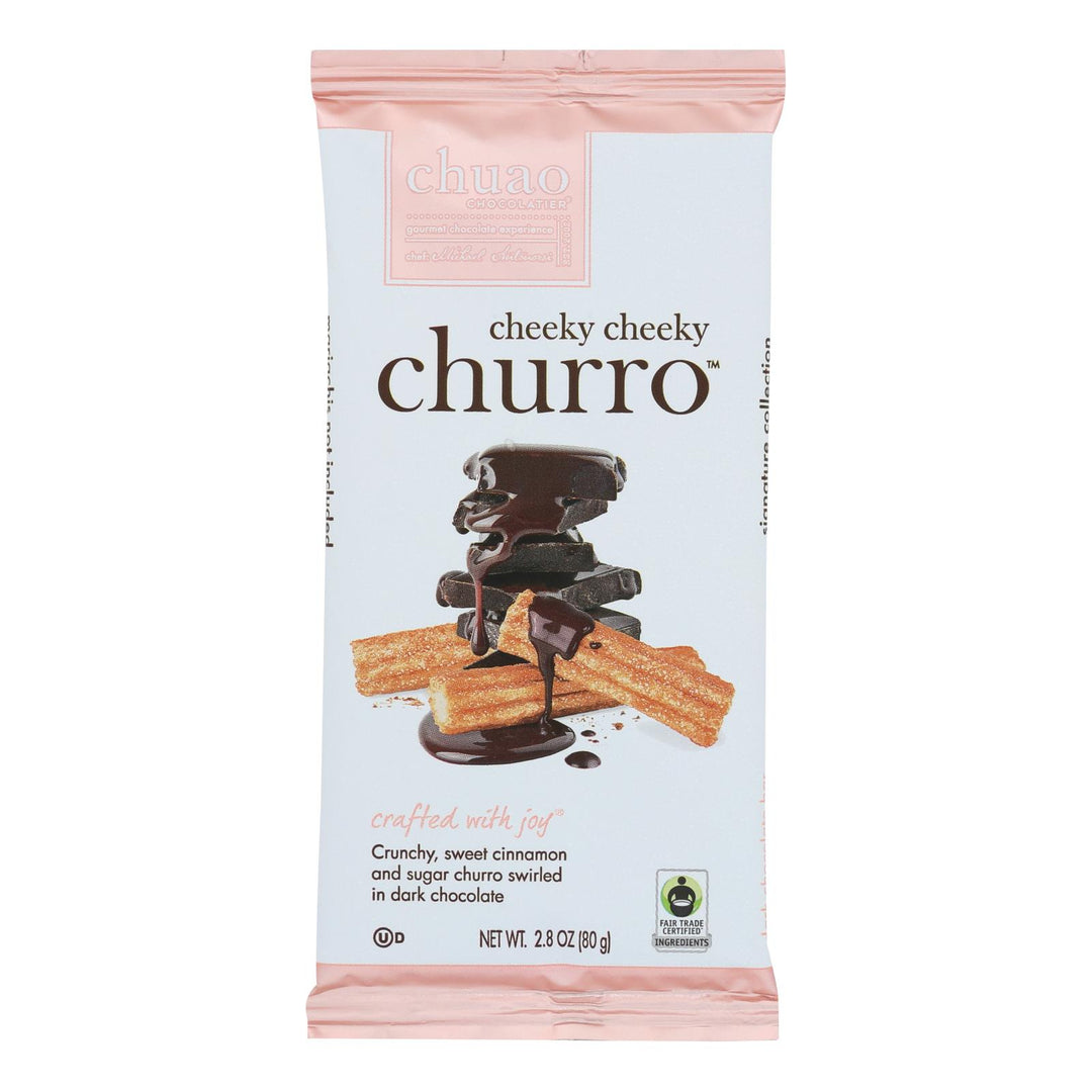 Chuao Chocolatier - Bar Cheeky Cheeky Churro - Case Of 12 - 2.8 Oz - Maras Green