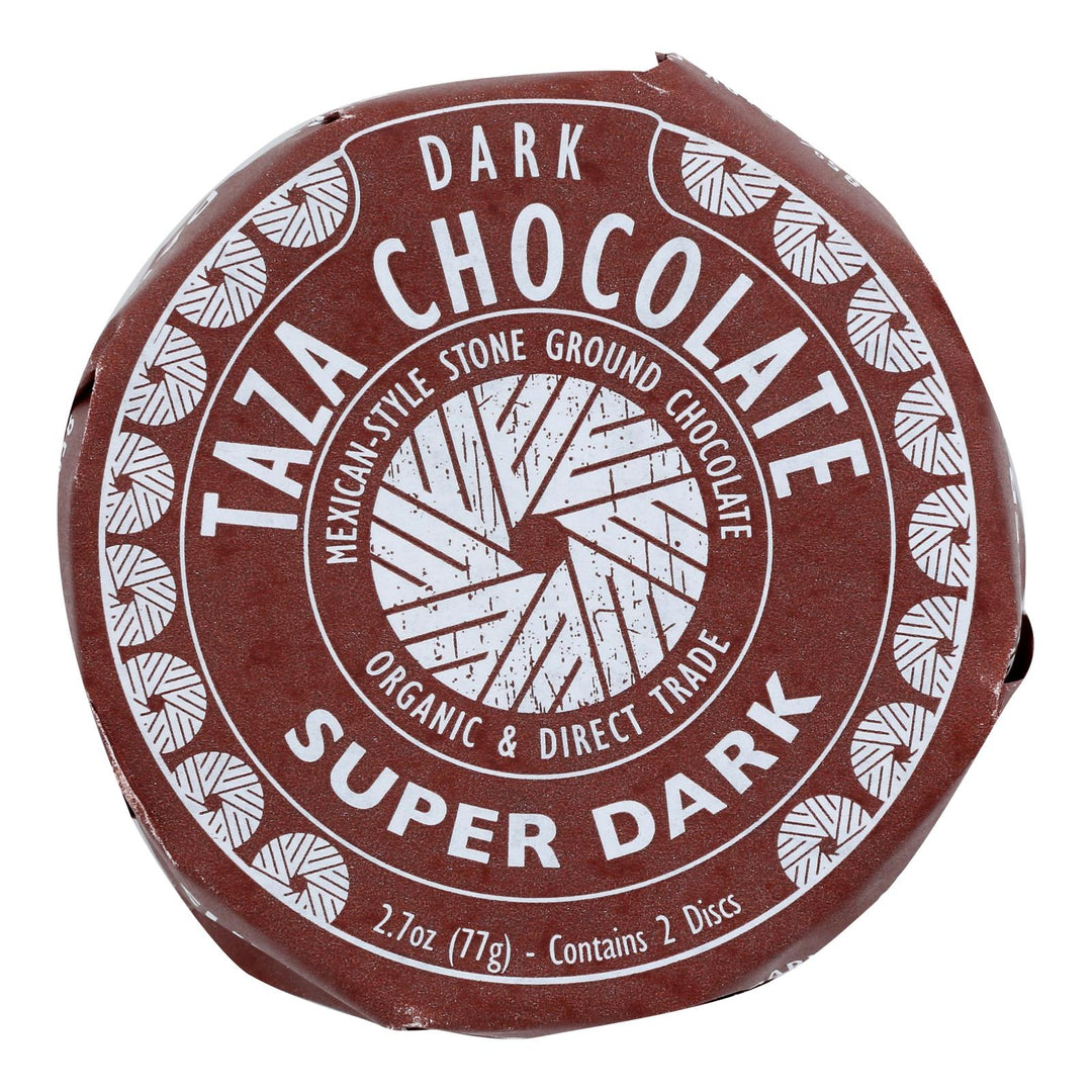 Taza Chocolate Organic Chocolate Mexicano Discs - Super Dark - Case Of 12 - 2.7 Oz. - Maras Green