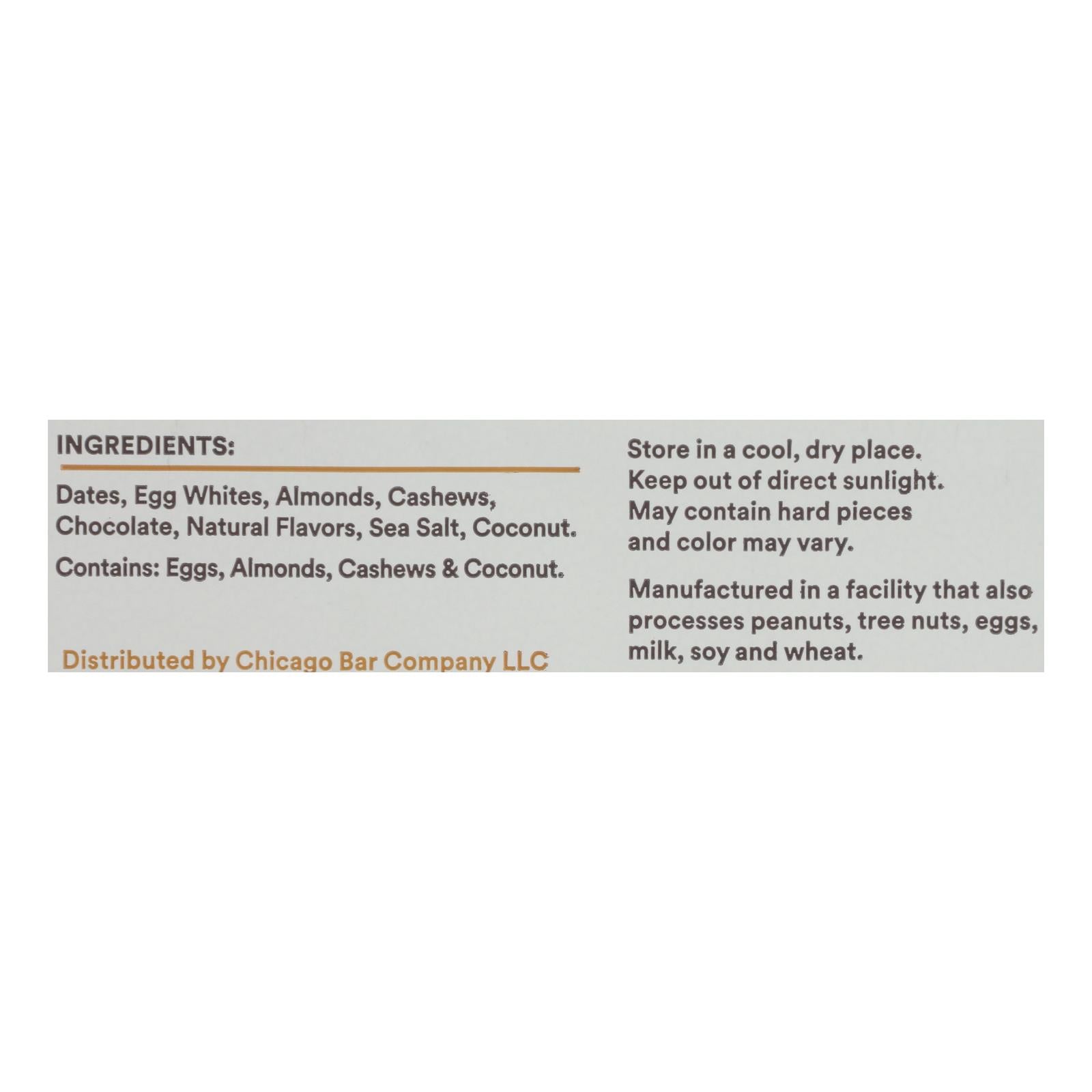 Rxbar - Protein Bar - Coconut Chocolate - Case Of 12 - 1.83 Oz. - Maras Green