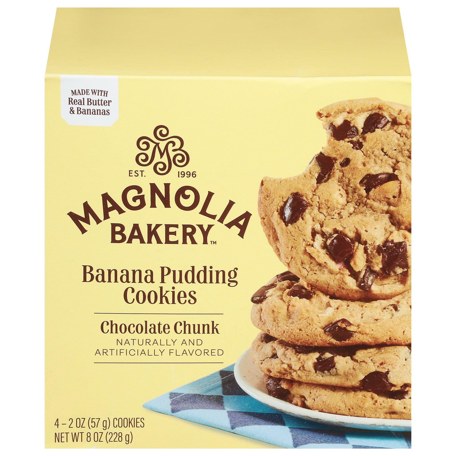 Magnolia Bakery - Key Banana Pudding Chocolate Chunk - Case Of 8 - 8 Ounces - Maras Green