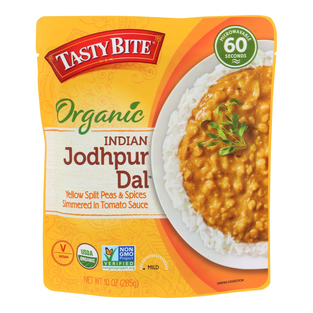 Tasty Bite - Lentils Organic Spicy Tomato And Red Chili Curry - Case Of 6 - 10 Ounces - Maras Green